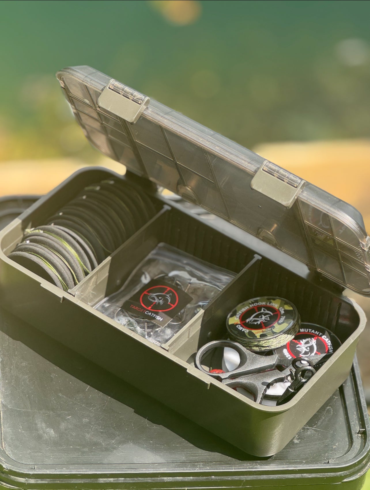 Target Catfish Loaded Tackle Box